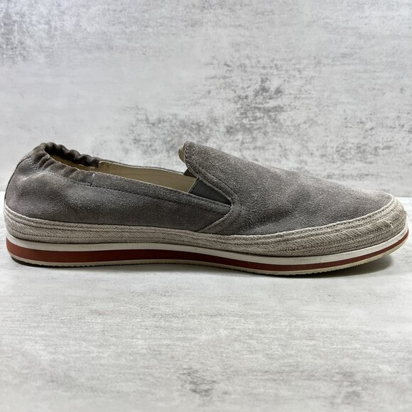Prada Suede Leather Slip-On Boat Espadrilles - Men's Size UK 8.5 / US 9.5 - Picture 2 of 10